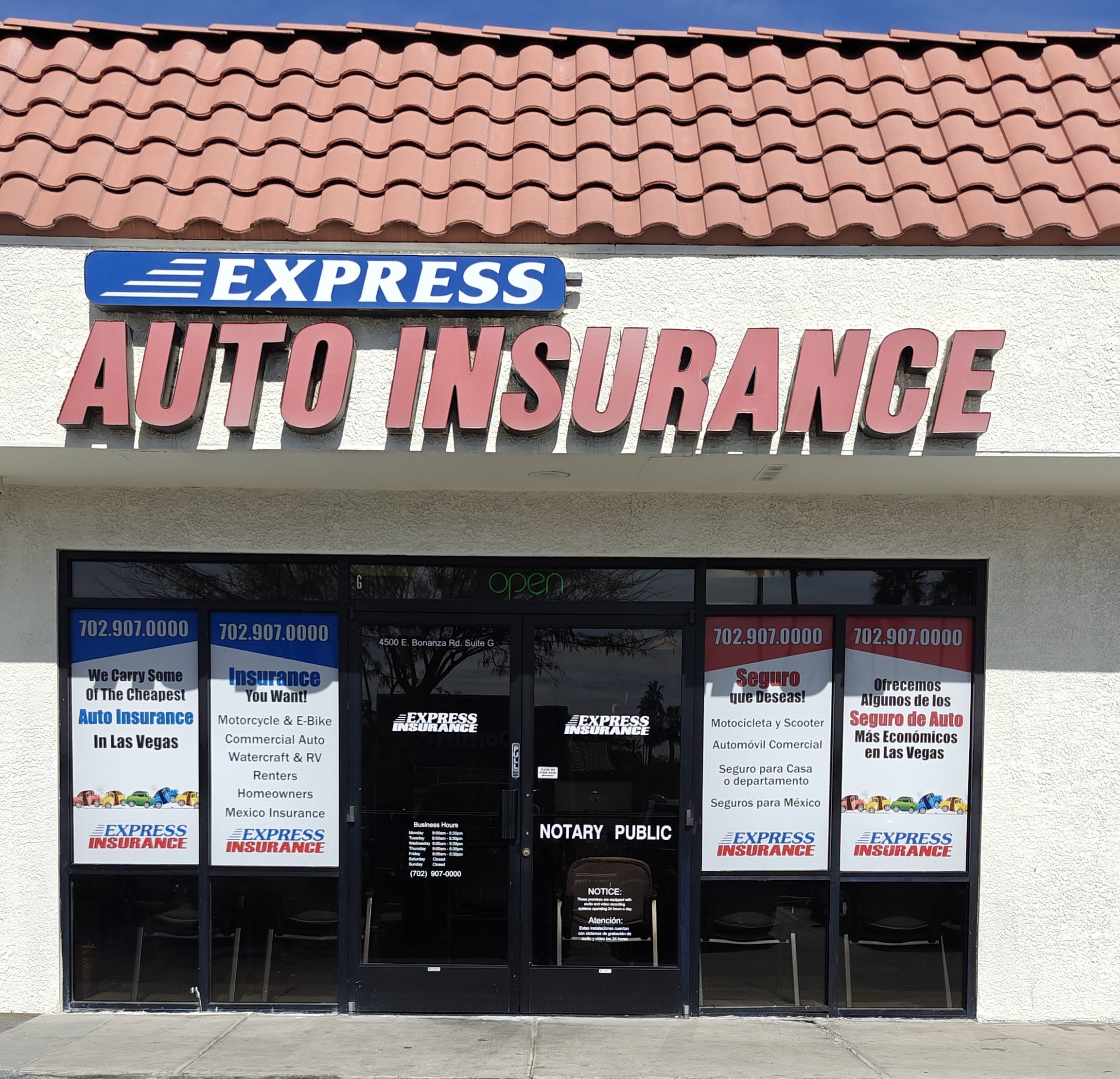 Auto Insurance Las Vegas 2 Express Insurance on Bonanza Road in Las Vegas Nevada